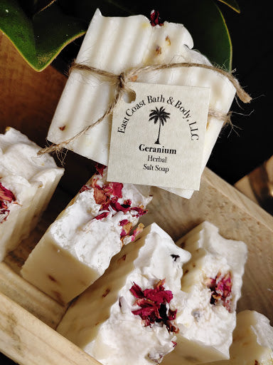 Geranium Herbal Salt Soap
